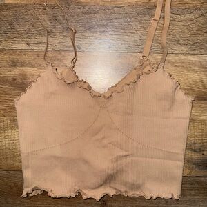 Aerie Ruffle Trim Seamless Tank